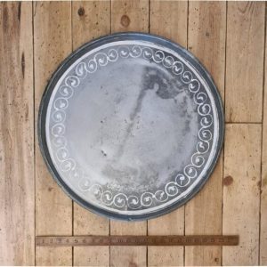Circular Serving Tray Upcycled Antique Iron 550mm Diameter x 30mm Rim