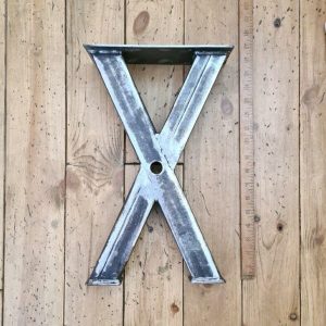 Bench End Frame CROSS Section Mild Steel 3" Box 400mm High